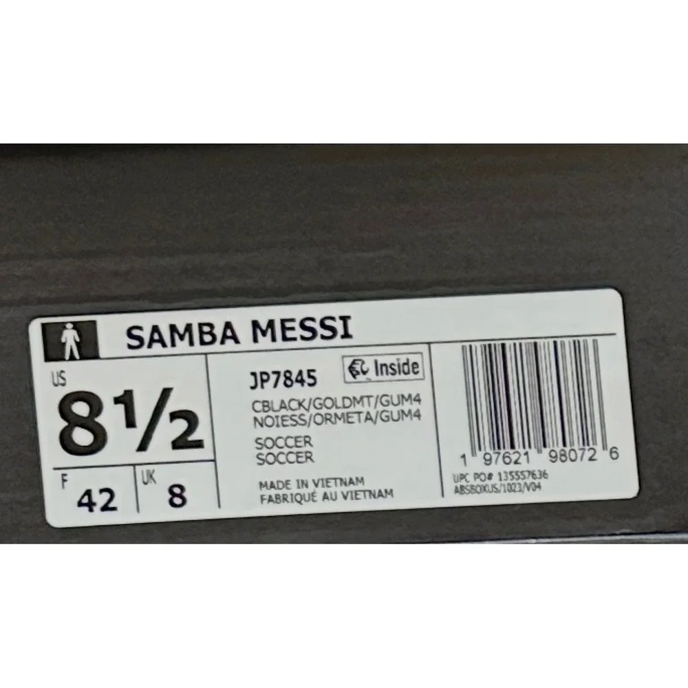 Adidas Samba Messi Inter Miami Black Pink Gum Sneakers JP7845 Mens Size 8.5
